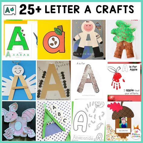 25 FUN Letter A Crafts + FREE PRINTABLES .